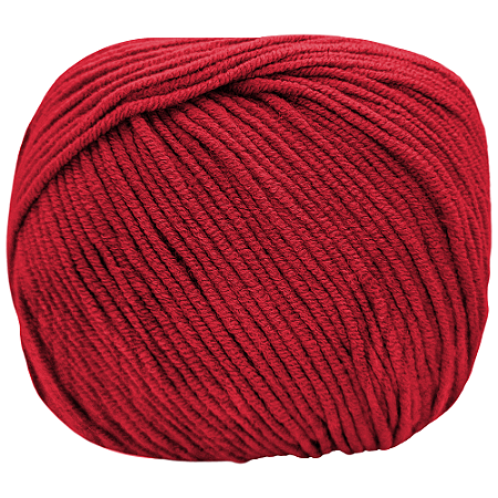 Fio Amigurumi Soft cor 3635 Paixão com 150 metros Círculo