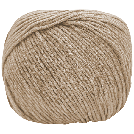Fio Amigurumi Soft cor 7062 Amendoim com 150 metros Círculo