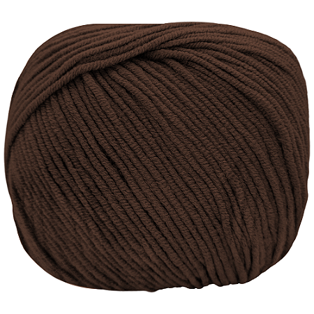 Fio Amigurumi Soft cor 7569 Brigadeiro com 150 metros Círculo
