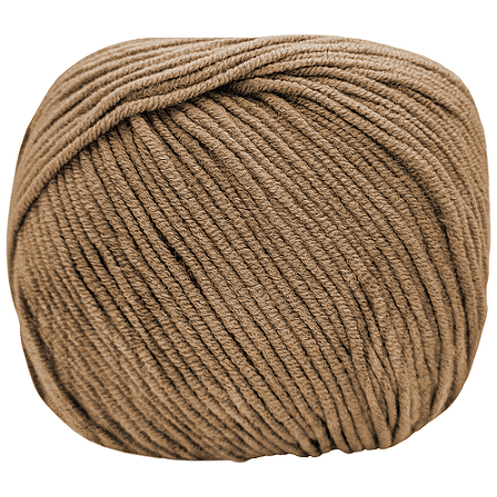 Fio Amigurumi Soft cor 7727 Madeira com 150 metros Círculo