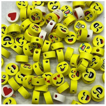 Miçanga Biscuit Emojis Com 50 Unidades