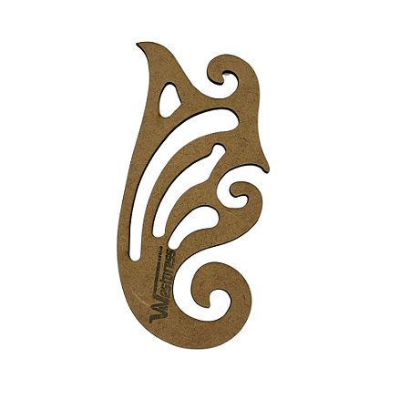 Régua Curva Francesa Mdf 16.5cm Westpress
