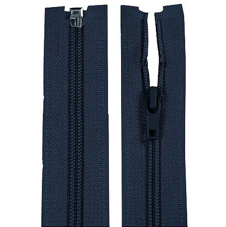 Ziper Nylon Destacável 25cm Cor 318 Azul Marinho Com 10 Unidades Nybc