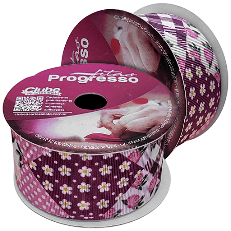 Fita Gorgurão Festa Junina 38mm Cor 328 EGP 009TR com 10 Metros Progresso
