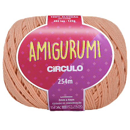 Linha Amigurumi Cor 4171 Tropicália Com 254 Metros Círculo