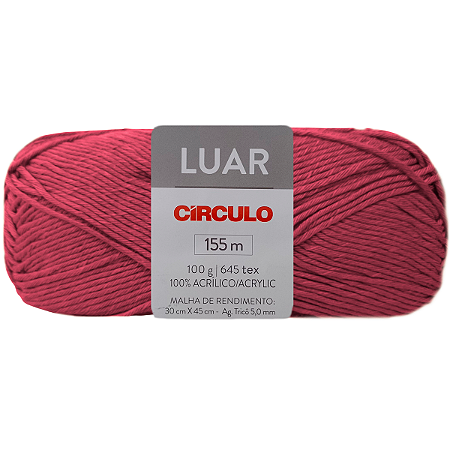 Fio Luar 100gr Cor 3531 Rainha com 155 Metros Círculo