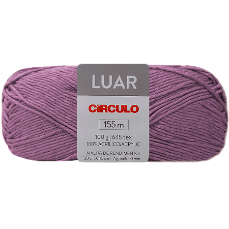 Fio Luar 100gr Cor 6565 Paquera com 155 Metros Círculo