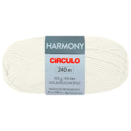 Fio Harmony Cor 8001 Branco com 240 Metros Círculo