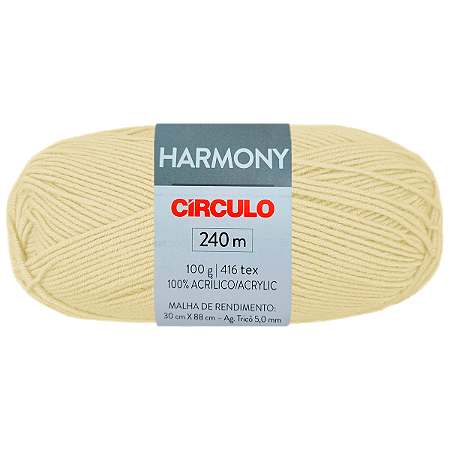 Fio Harmony Cor 8176 Off White com 240 Metros Círculo