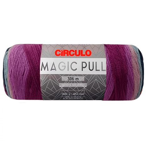 Fio Magic Pull Cor 9741 Equilíbrio Com 306 Metros Círculo