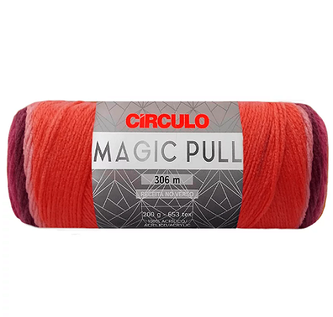Fio Magic Pull Cor 9685 Altas Horas Com 306 Metros Círculo