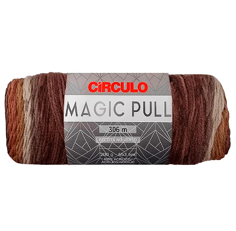 Fio Magic Pull Cor 9550 Mocha Com 306 Metros Círculo