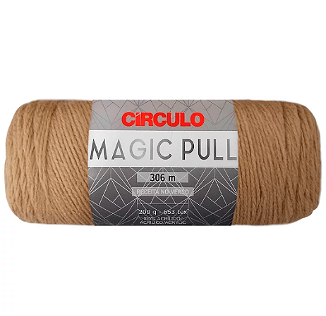 Fio Magic Pull Cor 7577 Ouro Com 306 Metros Círculo