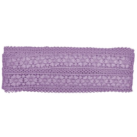 Renda Guipir Ref 12509 Cor 140 Lilas 40mm Com 13.70 Metros Trader
