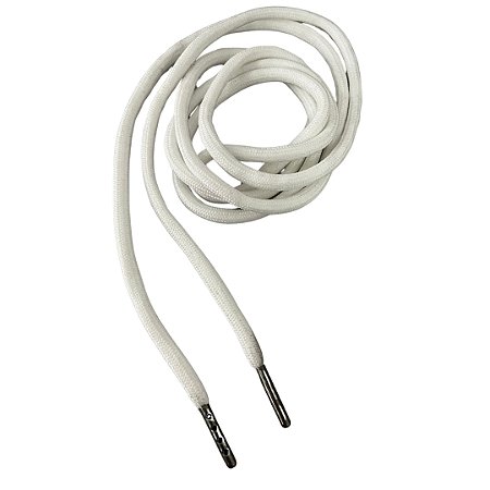 Cordão Redondo Com Ponteira Branco 1,50cm Ref 01548 Makro