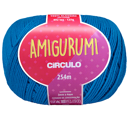 Linha Amigurumi Cor 2618 Planeta Com 254 Metros Círculo