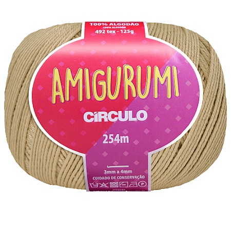 Linha Amigurumi Cor 7072 Centeio Com 254 Metros Círculo