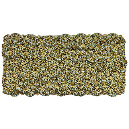 Galão 120 Dourado Com Azul 10mm Com 20 Metros Nybc