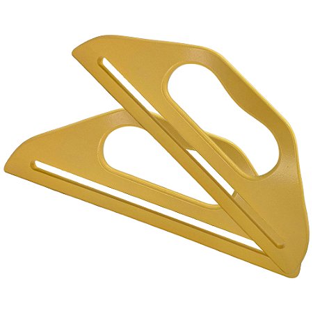 Alça De Madeira Marfim Para Bolsa  25cm x 8cm Sanding