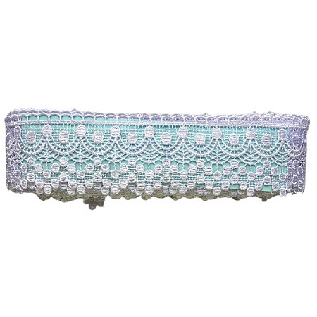 Renda Guipir YL-201 Branco 65mm Com 13,70 Metros Mantovani
