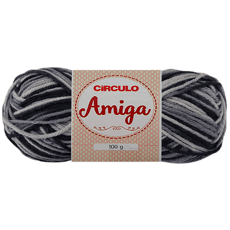 Fio Amiga 100 Gramas Cor 9199 Nublado Com 133 metros Círculo