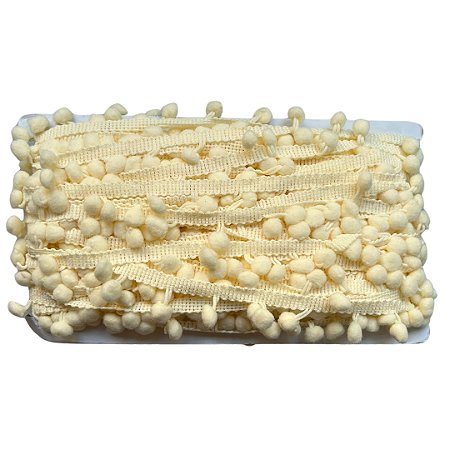 PomPom 20mm Cor 296 Creme Com 25 Metros NYBC