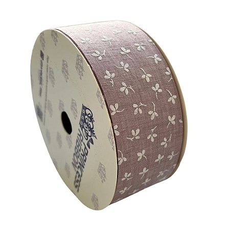 Fita Trabalhada 38mm Lilás RO 152993 Com 10 Metros Princess