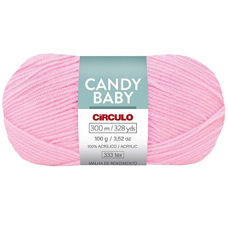 Fio Candy Baby 100% Acrílico Cor 769 Com 300 Metros Círculo