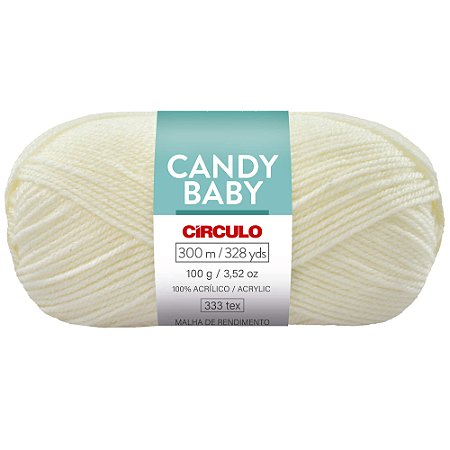 Fio Candy Baby 100% Acrílico Cor 1011 Com 300 Metros Círculo
