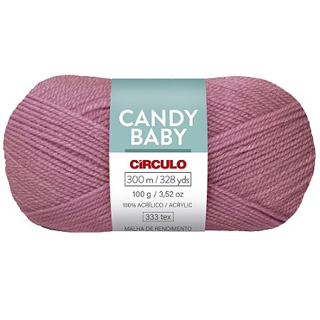 Fio Candy Baby 100% Acrílico Cor 6457 Com 300 Metros Círculo