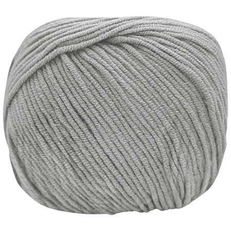 Fio Amigurumi Soft cor 2198 Fumaça com 150 metros Círculo