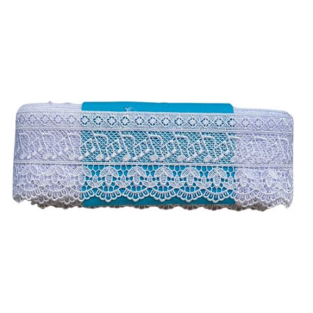 Renda Guipir CHL 606 Branco 85mm Com 13,70 Metros NYBC