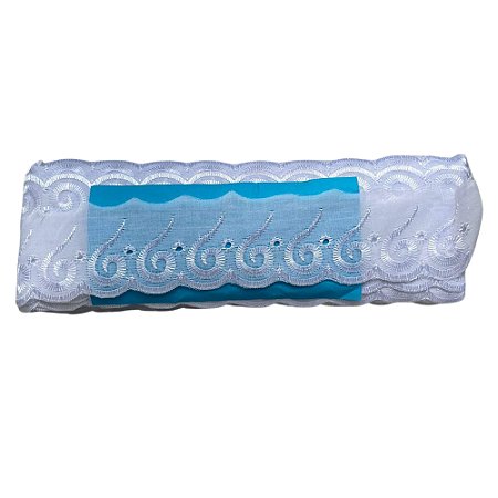 Bordado Ingles 5.0cm Branco Ctl 106 Com 13,70 Metros NYBC
