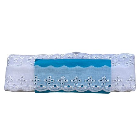 Bordado Ingles 5.0cm Branco Ctl 103 Com 13,70 Metros NYBC