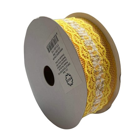 Fita De Juta Decorativa 40mm FTJ-63 Cor 110 Com 9,14 Metros News