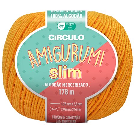 Linha Amigurumi Slim Cor 4146 Gema Com 178 Metros Círculo