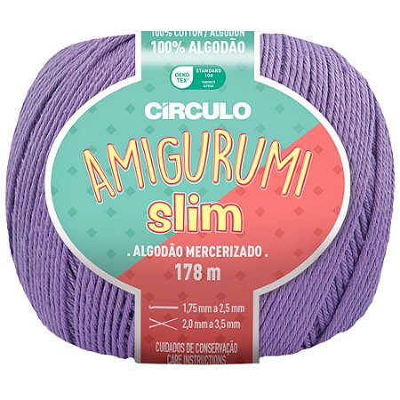 Linha Amigurumi Slim Cor 6399 Azaleia Com 178 Metros Círculo