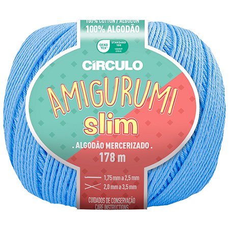 Linha Amigurumi Slim Cor 2137 Hortênsia Com 178 Metros Círculo