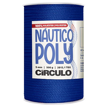 Fio Náutico Poly 5mm Cor 2829 Azul Bic Com 182 Metros Círculo