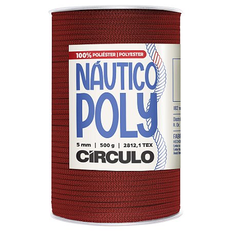 Fio Náutico Poly 5mm Cor 4177 Rooibos Com 182 Metros Círculo