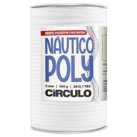 Fio Náutico Poly 5mm Cor 8001 Branco Com 182 Metros Círculo