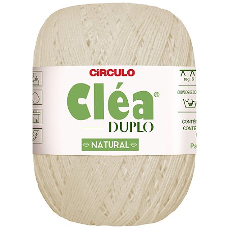 Linha Cléa Duplo Cor 0020 Natural 150g Com 508 Metros Círculo