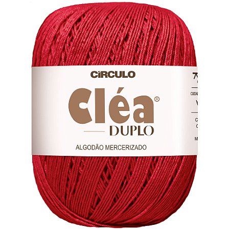 Linha Cléa Duplo Cor 3402 Vermelho Círculo 150g Com 508 Metros Círculo