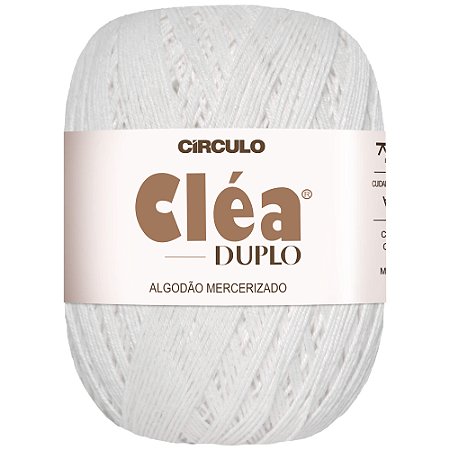 Linha Cléa Duplo Cor 8001 Branco 150g Com 508 Metros Círculo
