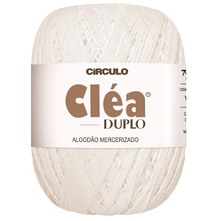 Linha Cléa Duplo Cor 8176 off white 150g Com 508 Metros Círculo