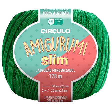 Linha Amigurumi Slim Cor 5767 Bandeira Com 178 Metros Círculo