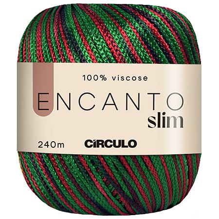 Fio Encanto Slim Natal Cor 9055 Com 240 Metros Círculo
