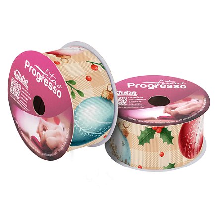 Fita EGP 009TR Natalina 38mm Cor 339 Com 10 Metros Progresso