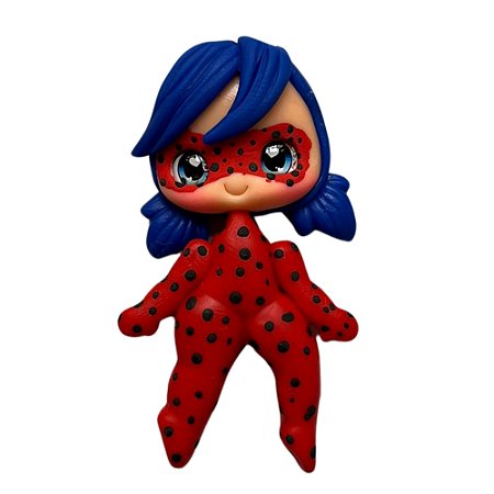 Enfeite Biscuit Boneca Lady Bug 65mm Sanding