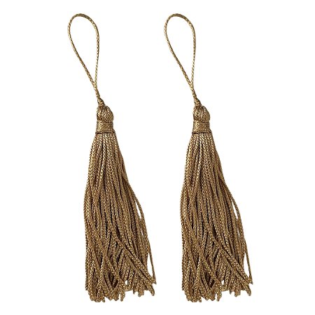 Pingente Tassel 7.0cm Cor 267 Caramelo Claro Com 10 Unidades Nybc